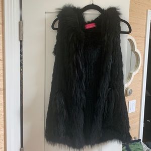 Real fur Pookie and Sebastian hooded vest. Size small but runs big. Like new